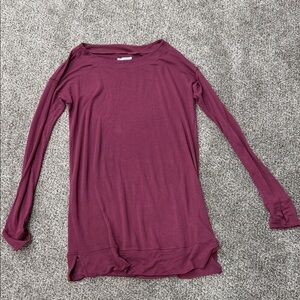 A Pea in the Pod Plum Long Sleeve Top
